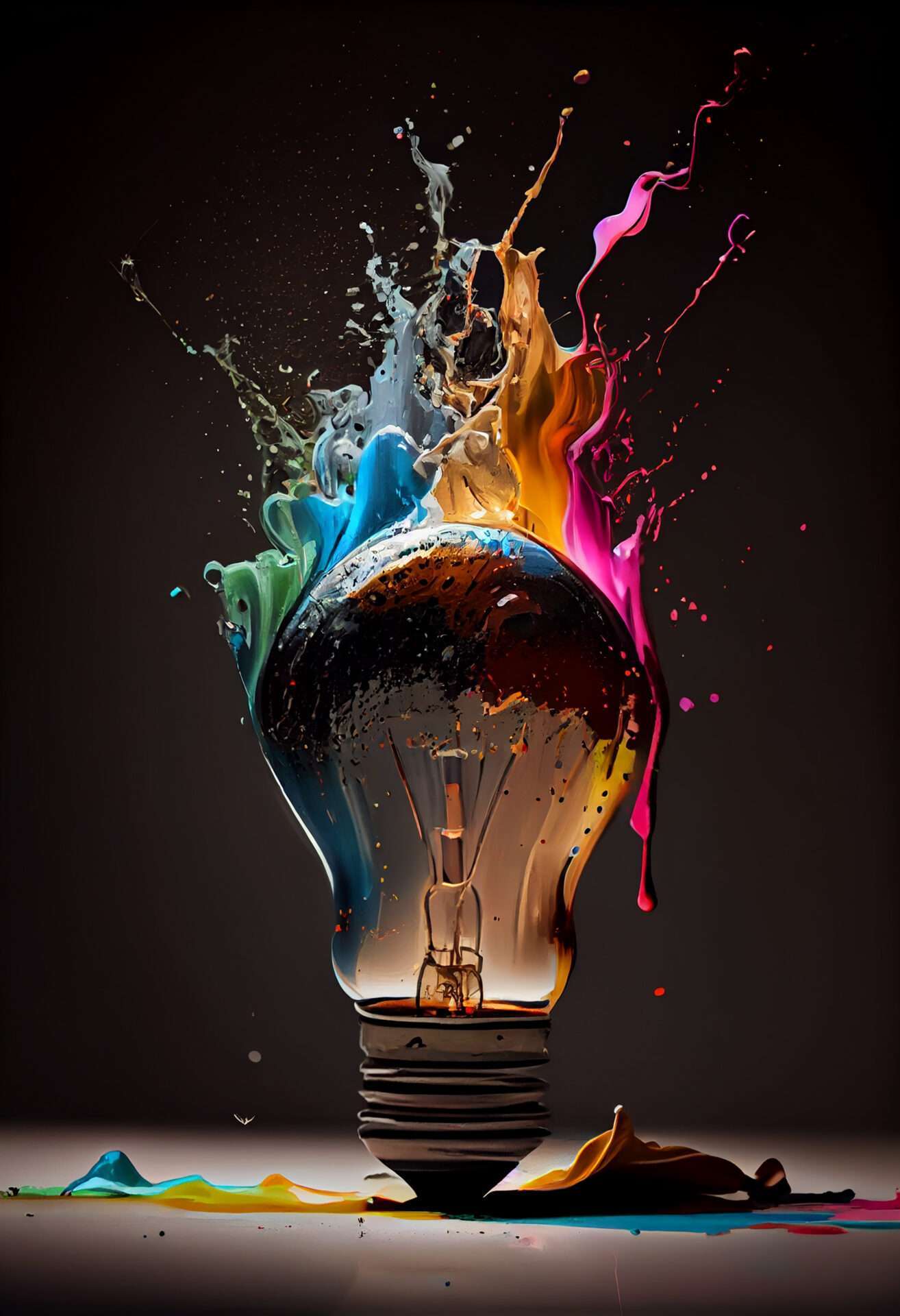Abstract glowing flame drops in electric illumination ,generative AI Abstract glowing flame drops in electric illumination ,generative artificial intelligence